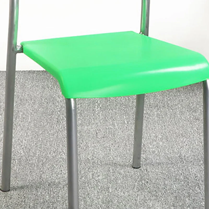Sedia da pranzo senza braccioli plastica stile minimalista Sedia laterale da pranzo impilabile con schienale aperto Clearhalo