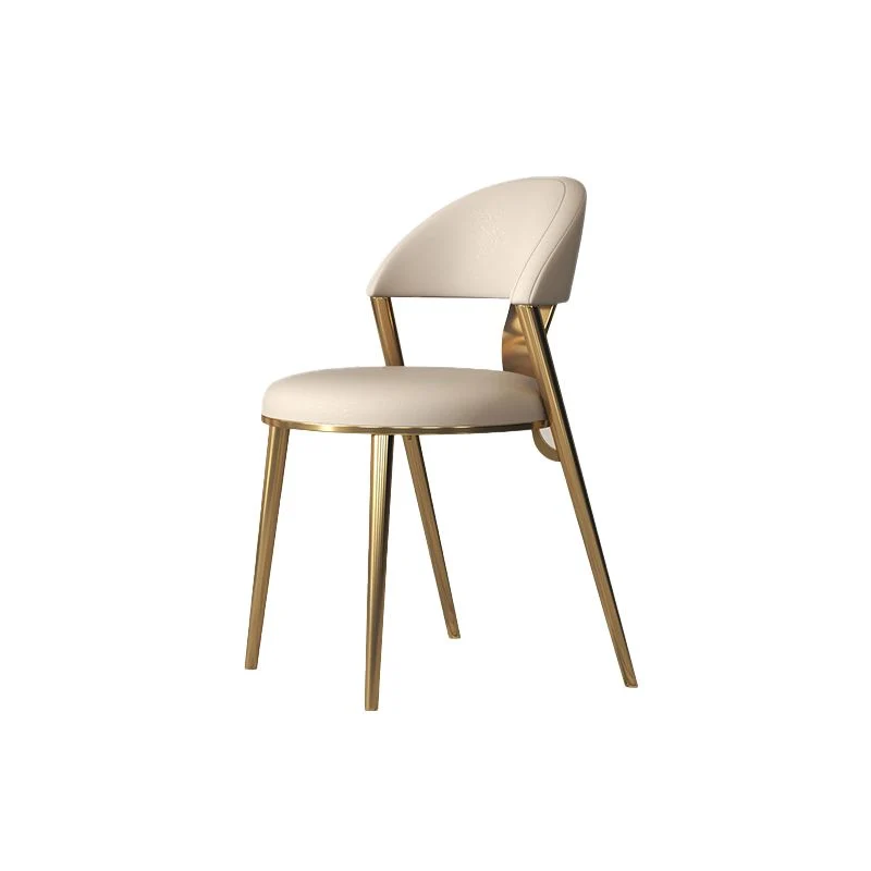 Sedia da pranzo senza braccioli Sedia da pranzo Glam ecopelle Clearhalo