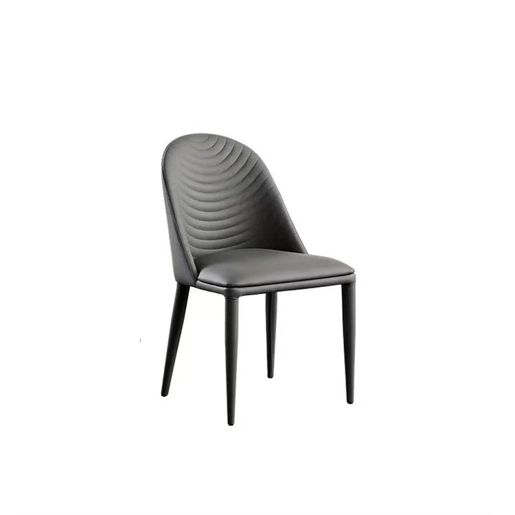 Sedia da pranzo senza braccioli stile moderno per cucina con gambe metallo Clearhalo
