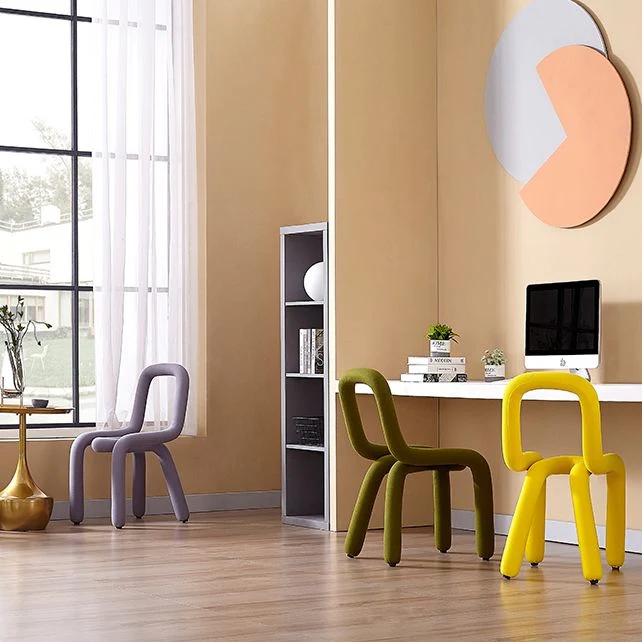 Sedia da pranzo stile designer per soggiorno, velluto, con finitura opaca, con schienale aperto Clearhalo