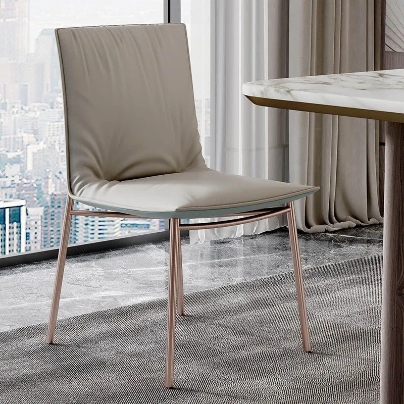 Sedia da pranzo stile Glam Sedia laterale imbottita per soggiorno Clearhalo