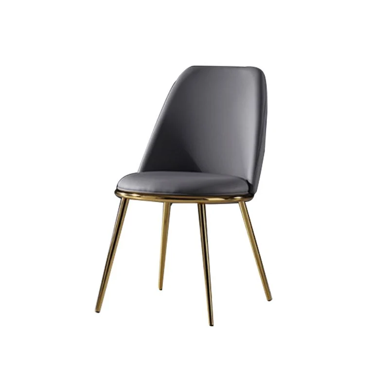 Sedia da pranzo stile glamour, sedia laterale, senza braccioli, con schienale massiccio, per sala da pranzo Clearhalo