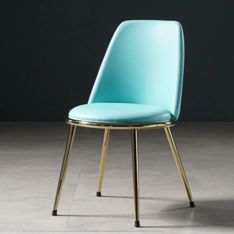 Sedia da pranzo stile glamour, sedia laterale, senza braccioli, con schienale massiccio, per sala da pranzo Clearhalo