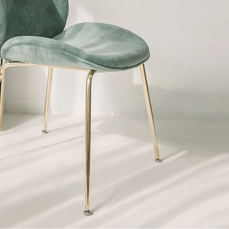 Sedia da pranzo stile glamour Sedia laterale da pranzo imbottita per interni Clearhalo