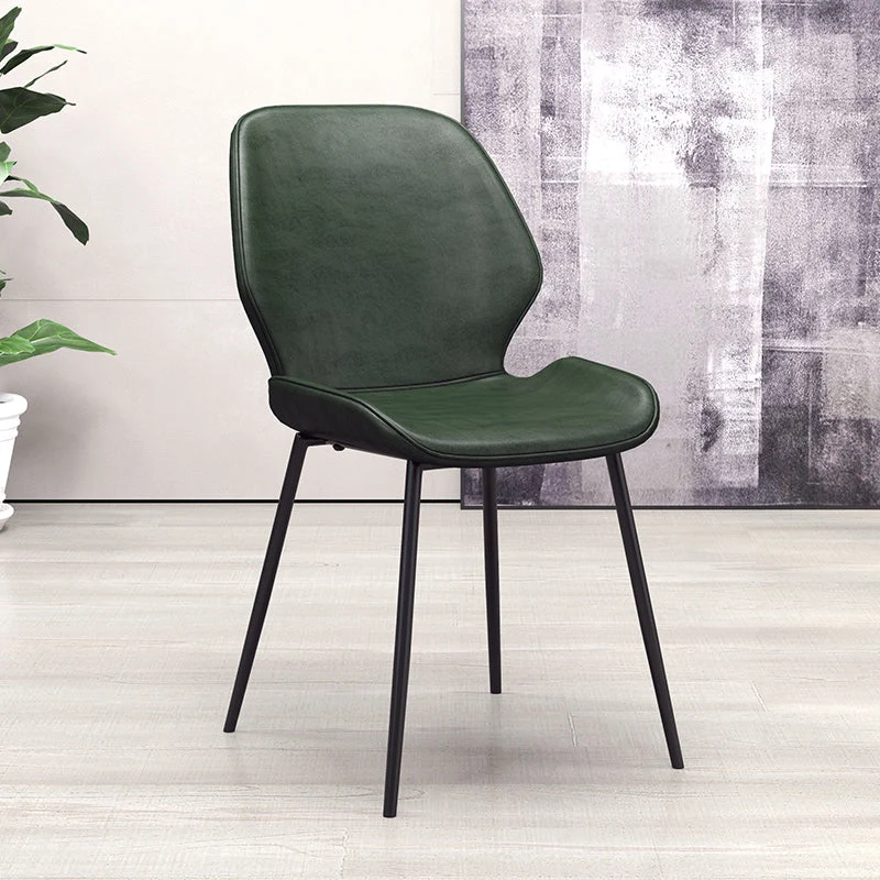 Sedia da pranzo stile glamour Sedia da sala da pranzo pelle PU per interni Clearhalo