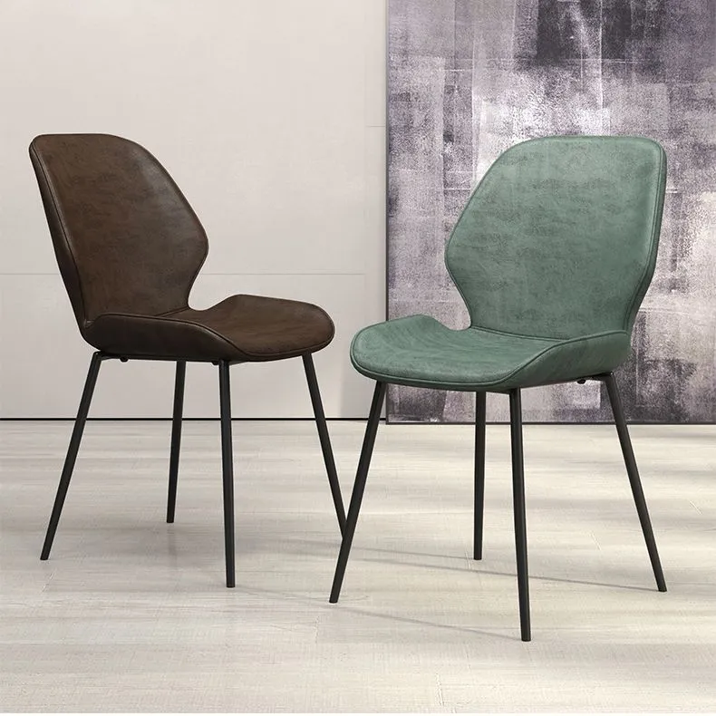 Sedia da pranzo stile glamour Sedia da sala da pranzo pelle PU per interni Clearhalo