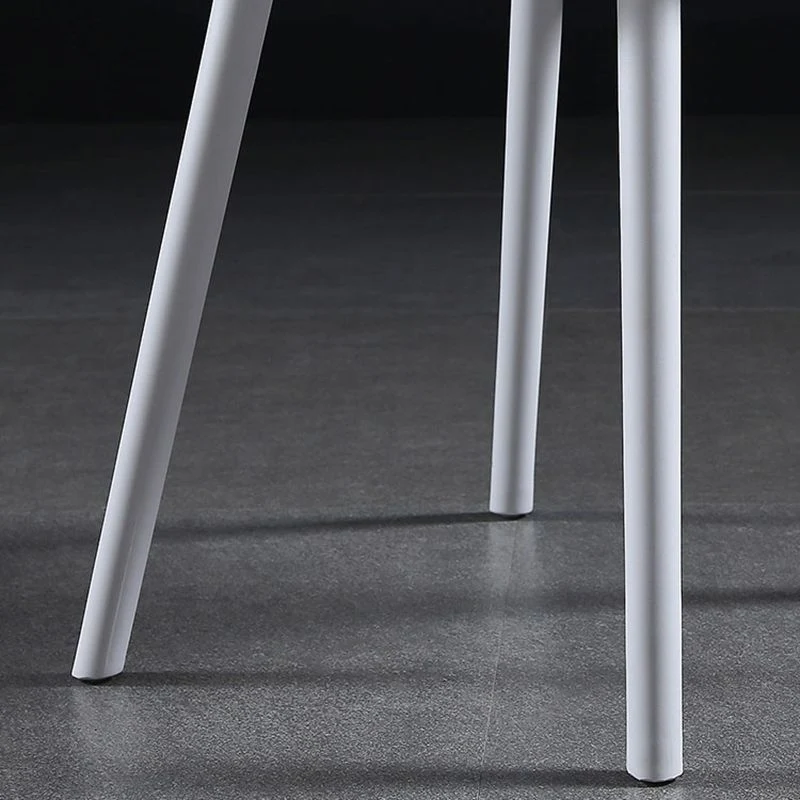 Sedia da pranzo stile moderno con braccioli da cucina e gambe plastica Clearhalo