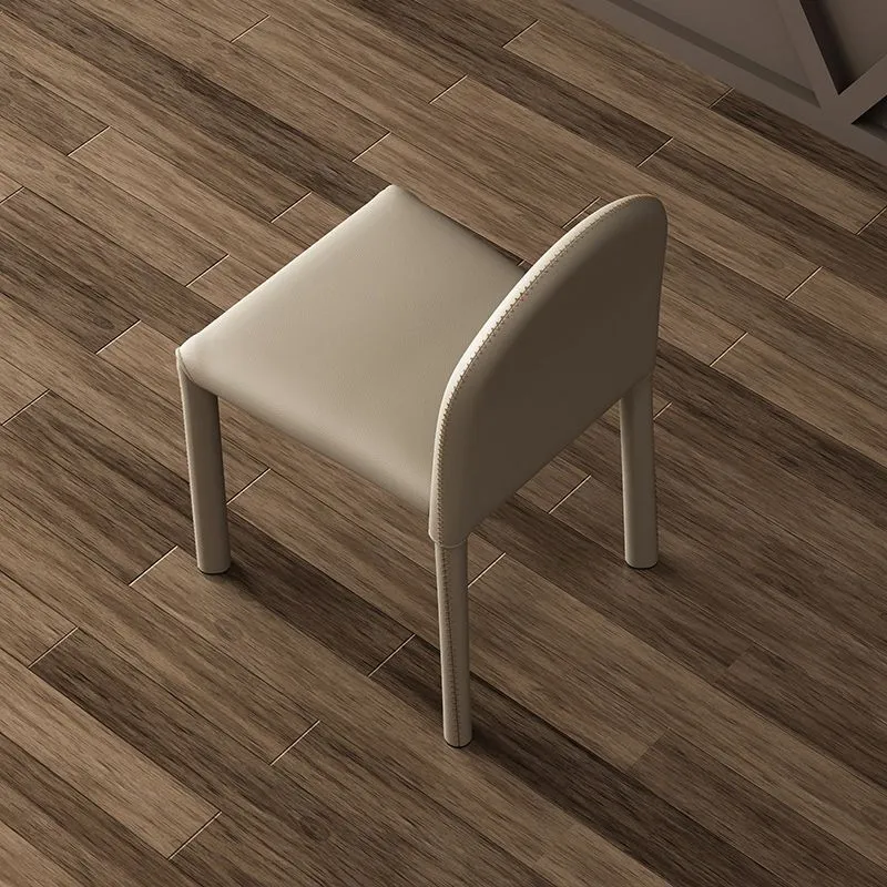Sedia da pranzo stile moderno, sedia laterale senza braccioli da cucina con gambe metallo Clearhalo