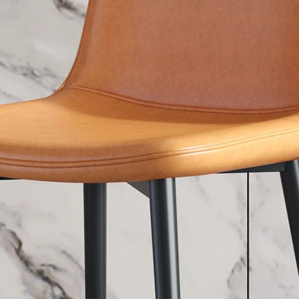 Sedia da pranzo stile moderno Sedie senza braccioli con gambe metallo per cucina Clearhalo