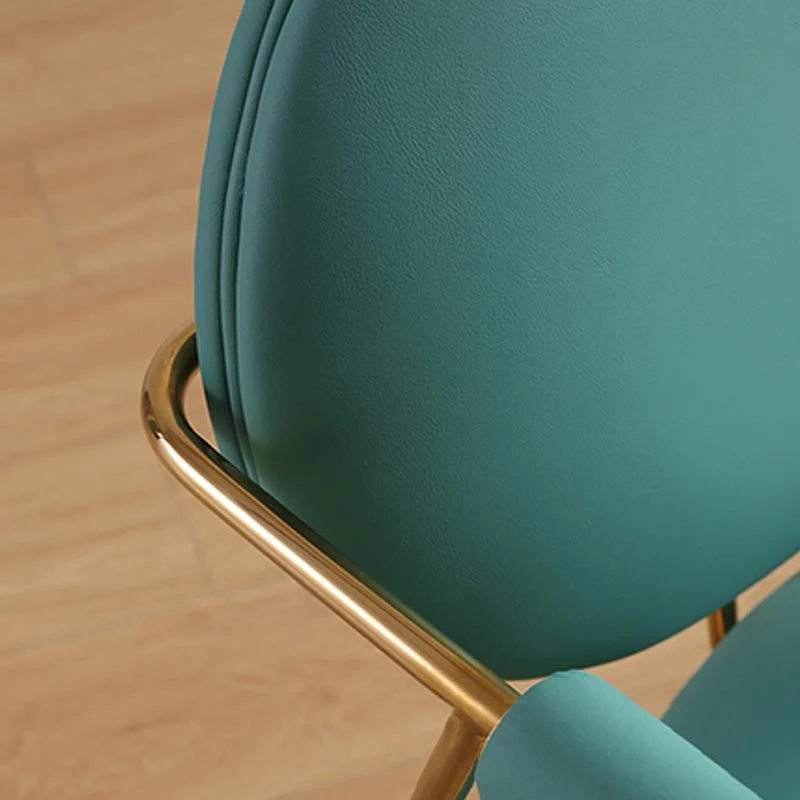 Sedia da pranzo stile nordico glam per cucina con gambe metallo Clearhalo