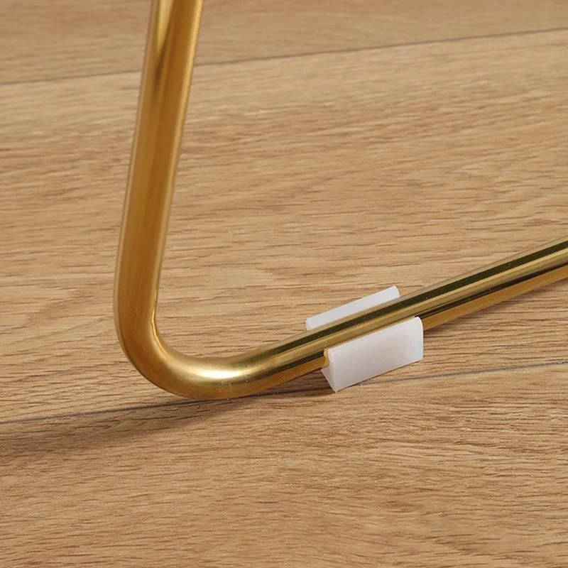 Sedia da pranzo stile nordico glam per cucina con gambe metallo Clearhalo