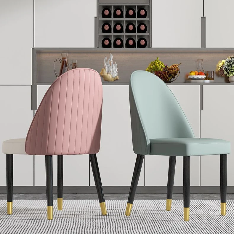 Sedia da pranzo stile scandinavo Sedia Parsons imbottita per sala da pranzo legno (set di 2) Clearhalo