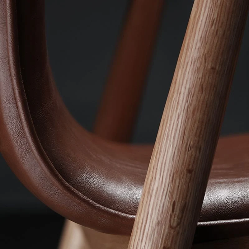 Sedia da pranzo stile tradizionale con braccioli da cucina, sedia singola con gambe legno Clearhalo