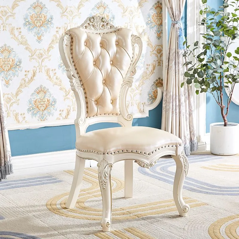 Sedia da pranzo stile vittoriano Sedie laterali senza braccioli per uso domestico (set di 2) Clearhalo