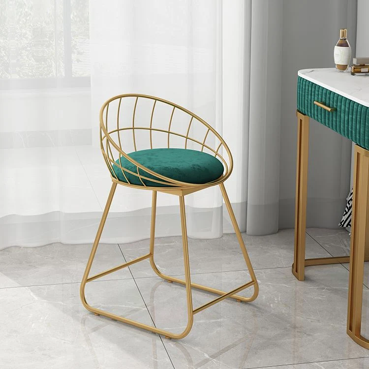 Sedia da pranzo tessuto Sedie da pranzo scandinave senza braccioli con schienale aperto Clearhalo
