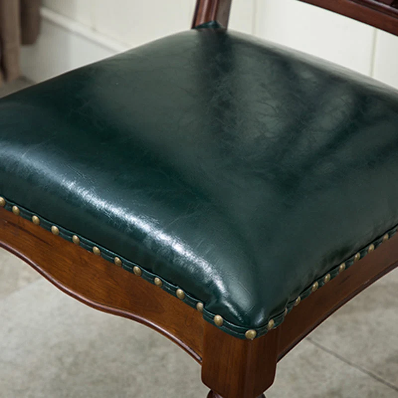 Sedia da pranzo tradizionale legno 35''H Sedia laterale con schienale incrociato con 4 gambe per ristorante Clearhalo