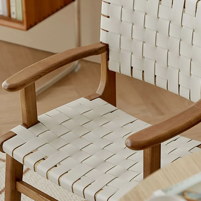 Sedia da pranzo tradizionale legno di frassino Sedia laterale con schienale aperto per la casa Clearhalo