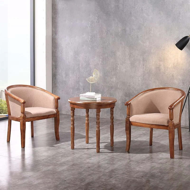 Sedia da pranzo tradizionale legno massello Poltrona da pranzo tessuto per uso domestico Clearhalo