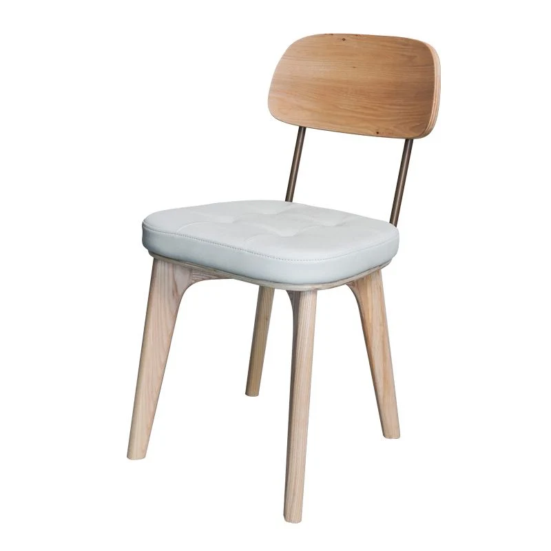 Sedia da pranzo tradizionale legno Sedia da pranzo laterale senza braccioli con schienale aperto (set di 2) Clearhalo
