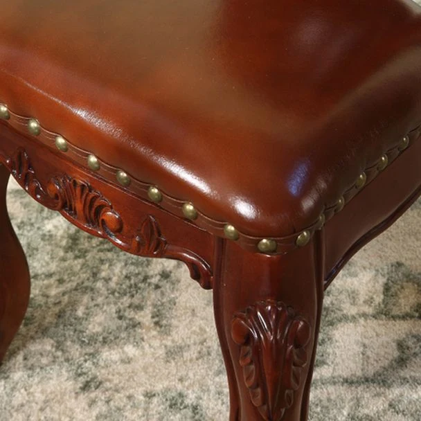 Sedia da pranzo tradizionale legno senza braccioli Sedia laterale da pranzo con schienale aperto per ristorante Clearhalo