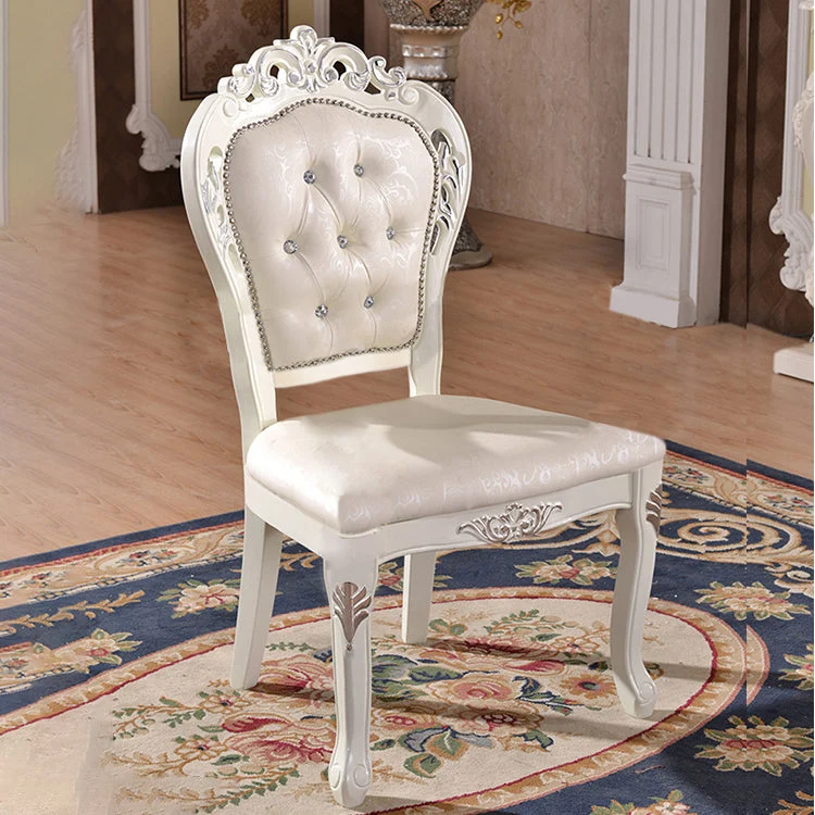 Sedia da pranzo vittoriana imbottita per la casa King Louis con schienale opaco e finitura opaca (set di 2) Clearhalo