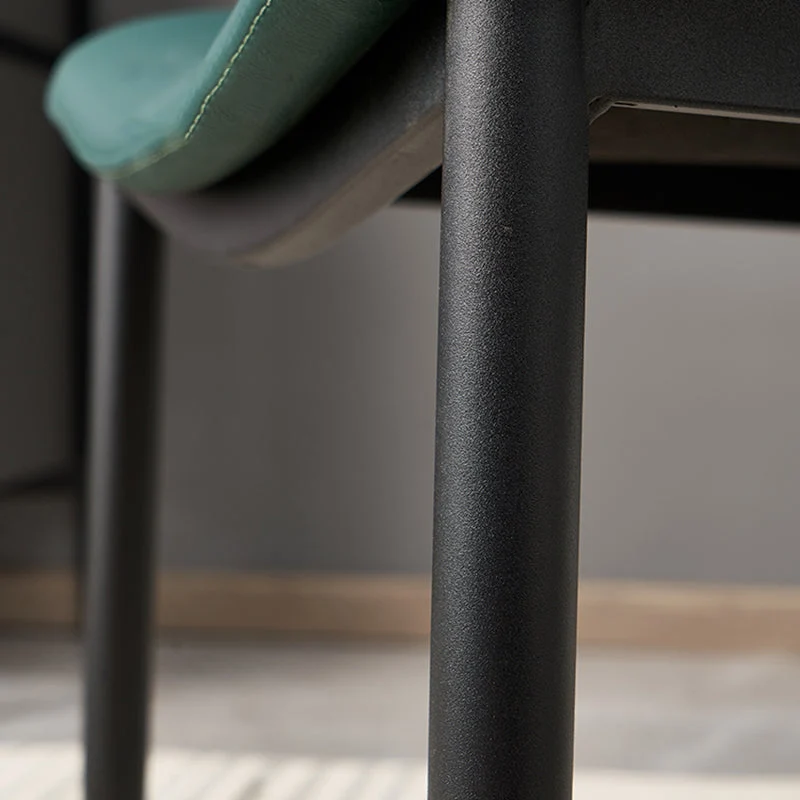 Sedia da ristorante moderna pelle, finitura opaca, con schienale aperto, sedia da pranzo (set di 2) Clearhalo