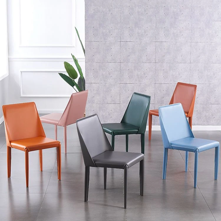 Sedia da ristorante Parsons stile designer pelle con finitura opaca (set di 2) Clearhalo