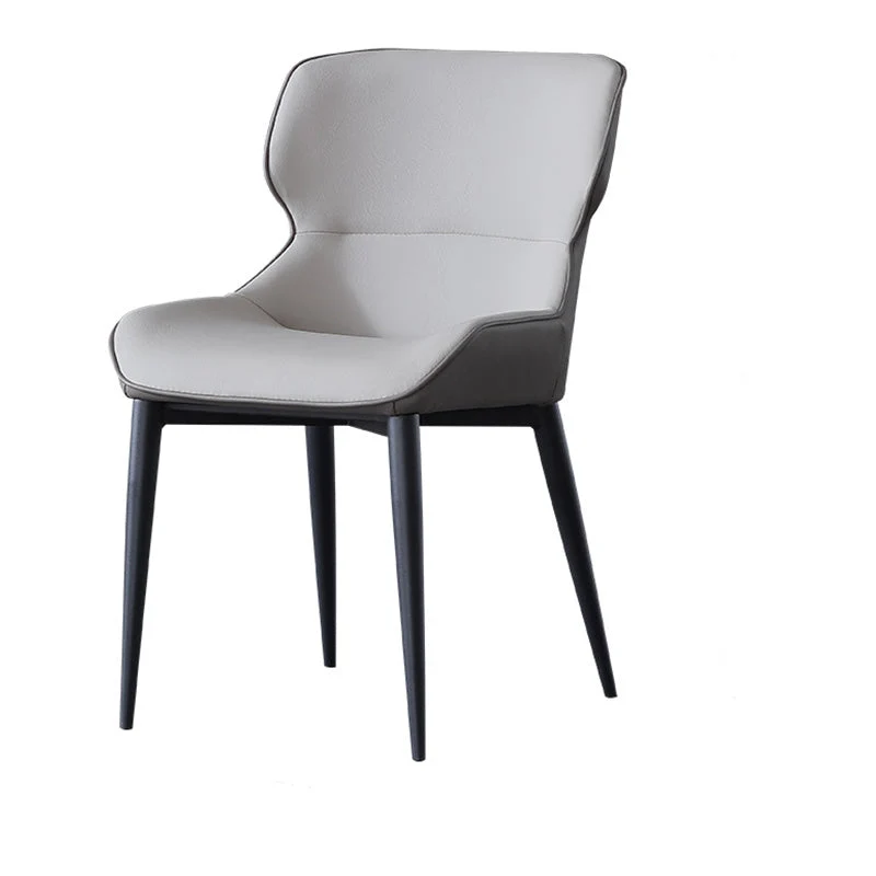 Sedia da sala da pranzo contemporanea con braccioli Wingback per sala da pranzo Clearhalo
