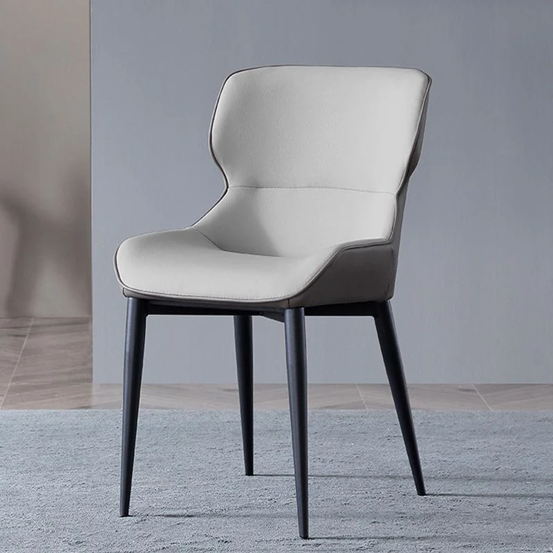 Sedia da sala da pranzo contemporanea con braccioli Wingback per sala da pranzo Clearhalo