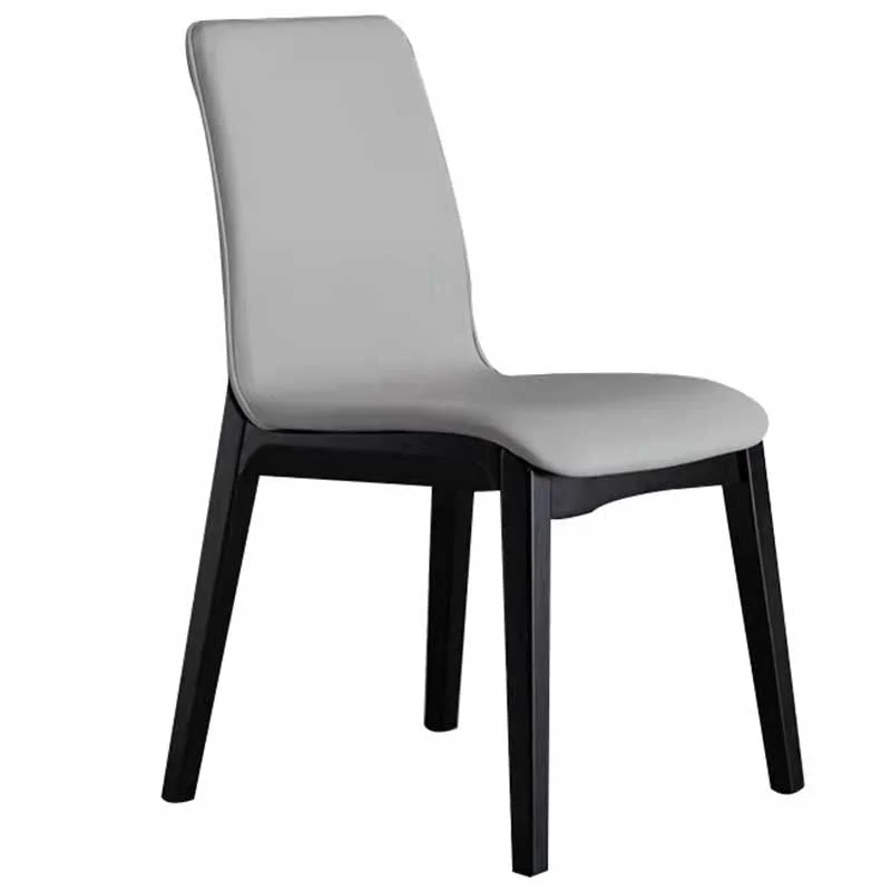 Sedia da sala da pranzo contemporanea ecopelle Sedia da pranzo Parsons con finitura opaca Clearhalo