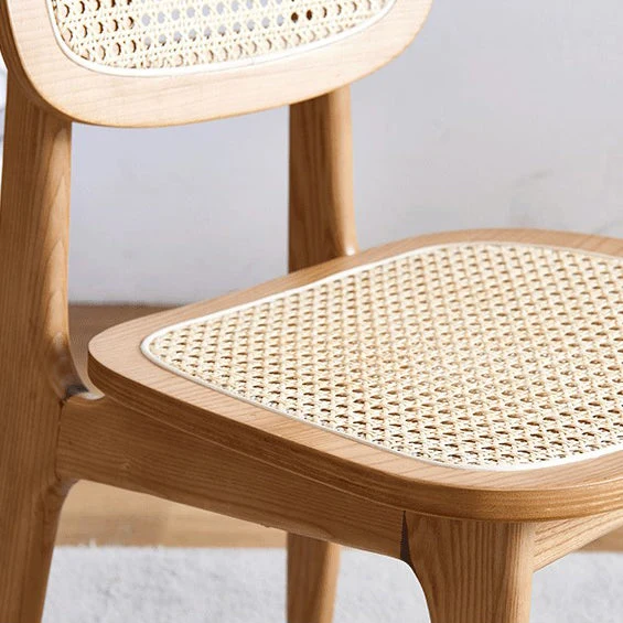 Sedia da sala da pranzo contemporanea legno Sedia da pranzo laterale con schienale aperto per uso domestico Clearhalo