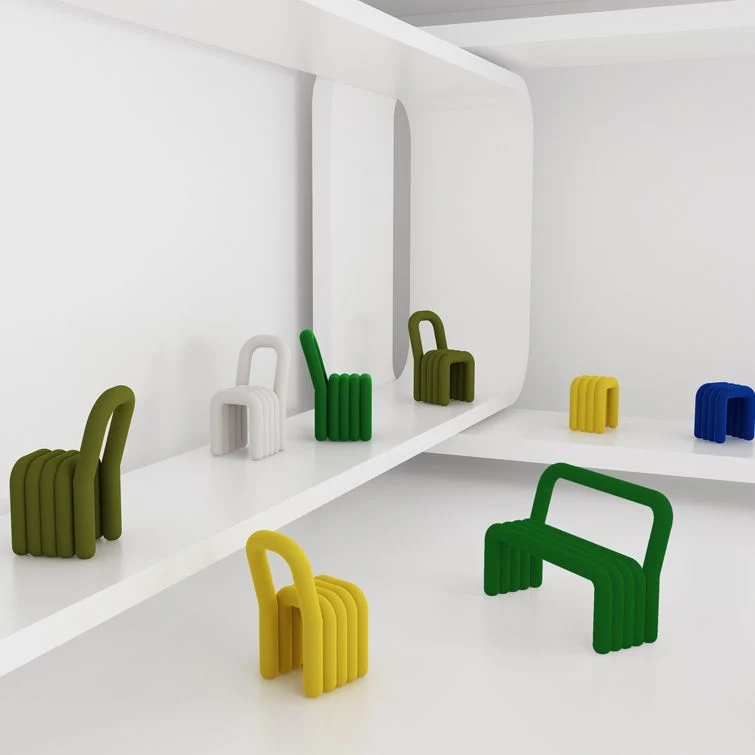 Sedia da sala da pranzo contemporanea velluto, sedia laterale metallo senza braccioli per uso domestico Clearhalo