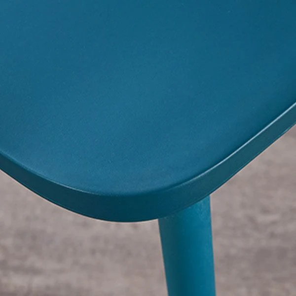 Sedia da sala da pranzo da cucina con schienale doghe plastica contemporanea Clearhalo