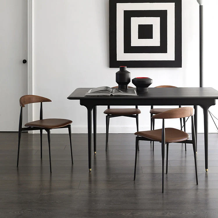 Sedia da sala da pranzo da cucina industriale metallo Sedia con schienale aperto Clearhalo