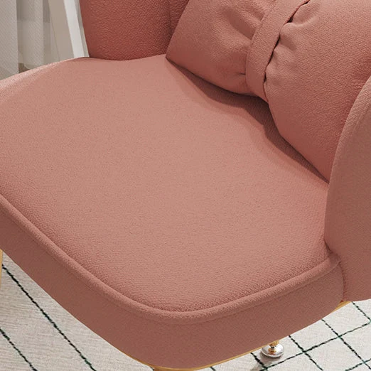Sedia da sala da pranzo Glam Sedia da 16,5'' con schienale massiccio e largo con 4 gambe metallo per uso domestico Clearhalo