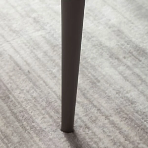 Sedia da sala da pranzo imbottita metallo con schienale massiccio per la casa stile moderno Clearhalo