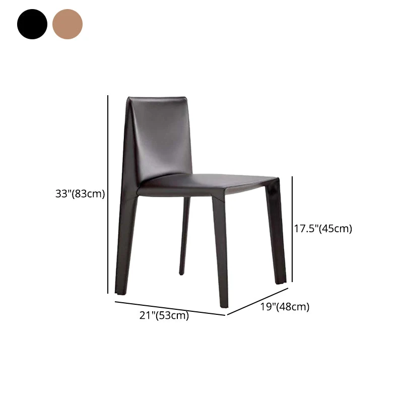 Sedia da sala da pranzo imbottita metallo con schienale massiccio per la casa stile moderno Clearhalo