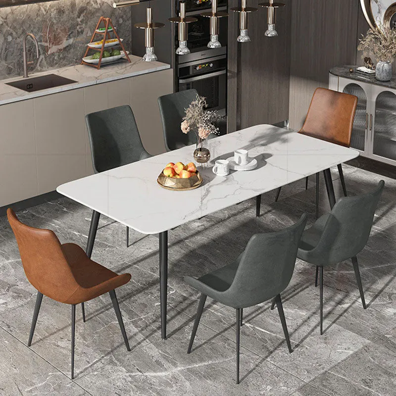 Sedia da sala da pranzo industriale con sedia laterale solida per sala da pranzo Clearhalo