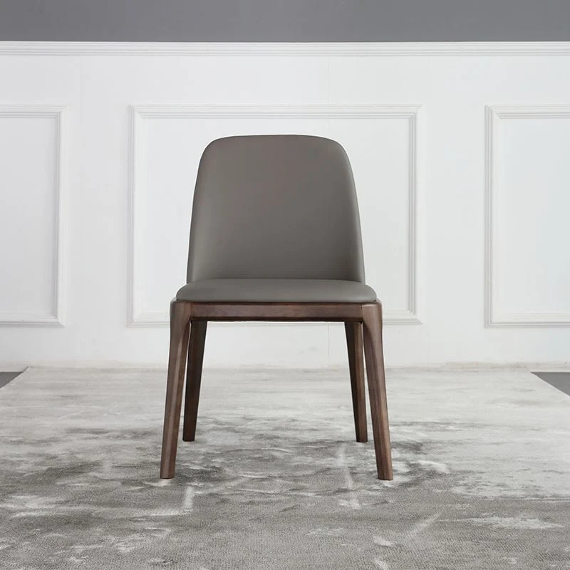 Sedia da sala da pranzo industriale legno massello con finitura opaca Parsons Clearhalo