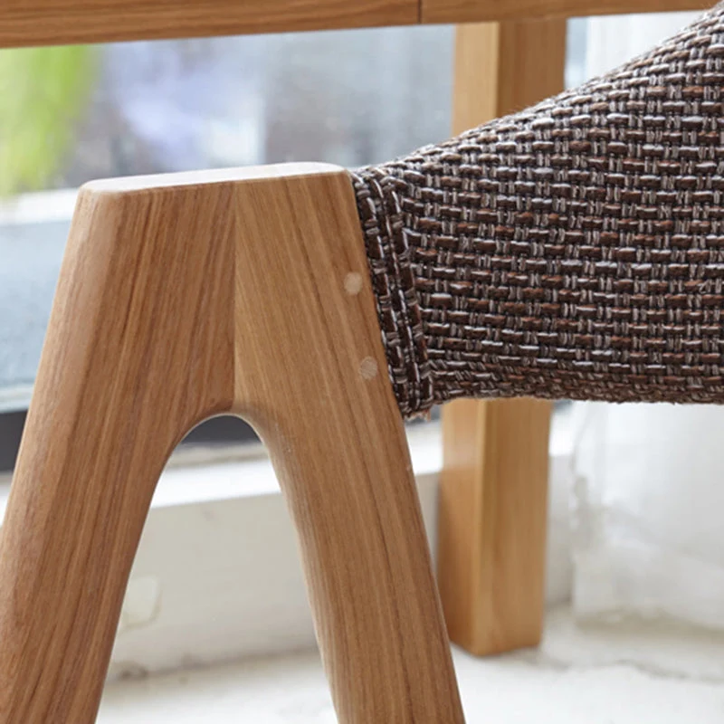 Sedia da sala da pranzo legno stile moderno Sedia laterale da pranzo con schienale aperto per uso domestico Clearhalo