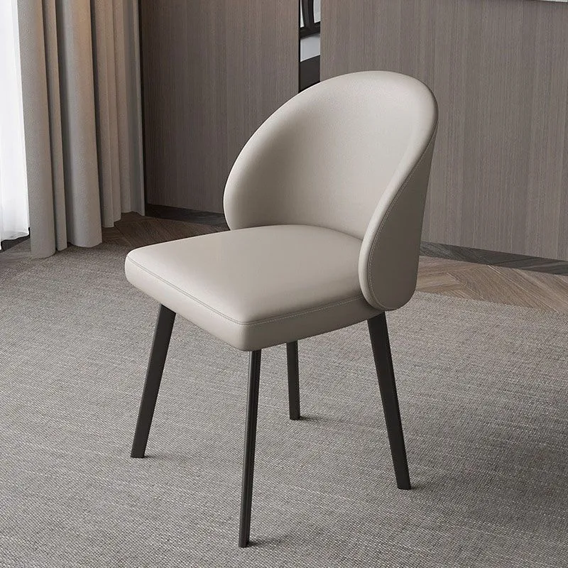 Sedia da sala da pranzo metallo con schienale massiccio stile industriale per cucina Clearhalo