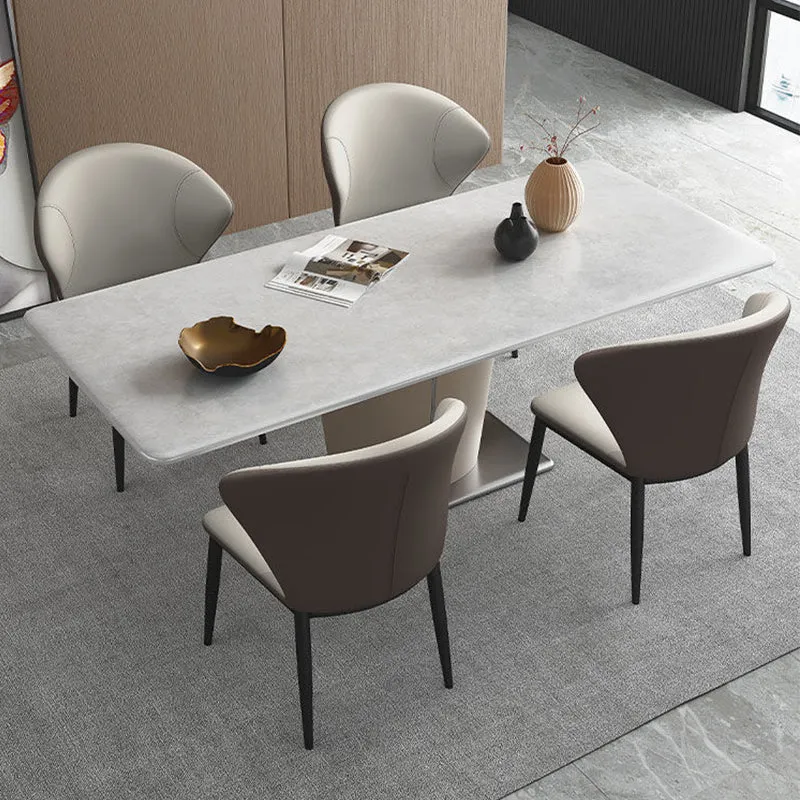 Sedia da sala da pranzo metallo con schienale laterale stile industriale per cucina Clearhalo