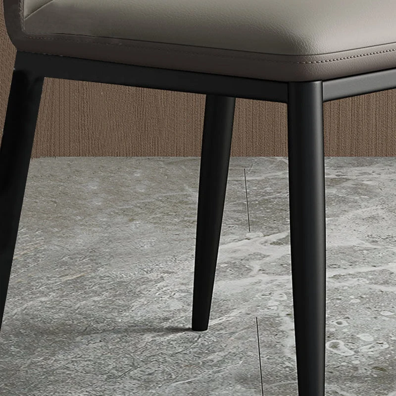 Sedia da sala da pranzo metallo con schienale laterale stile industriale per cucina Clearhalo