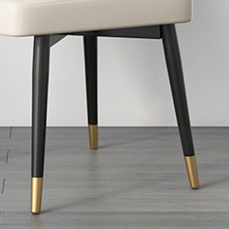 Sedia da sala da pranzo metallo glamour, sedia laterale da pranzo tessuto imbottito, per uso ristorante Clearhalo