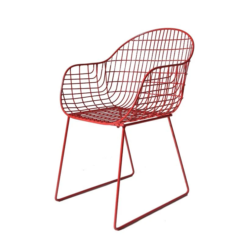 Sedia da sala da pranzo metallo stile moderno Windsor con schienale per cucina Clearhalo