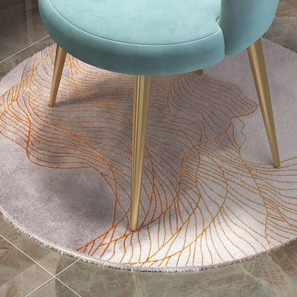 Sedia da sala da pranzo nordica metallo Sedia singola senza braccioli imbottita tessuto di lino e velluto Clearhalo