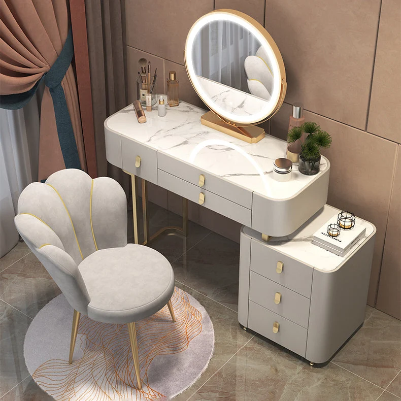 Sedia da sala da pranzo nordica metallo Sedia singola senza braccioli imbottita tessuto di lino e velluto Clearhalo