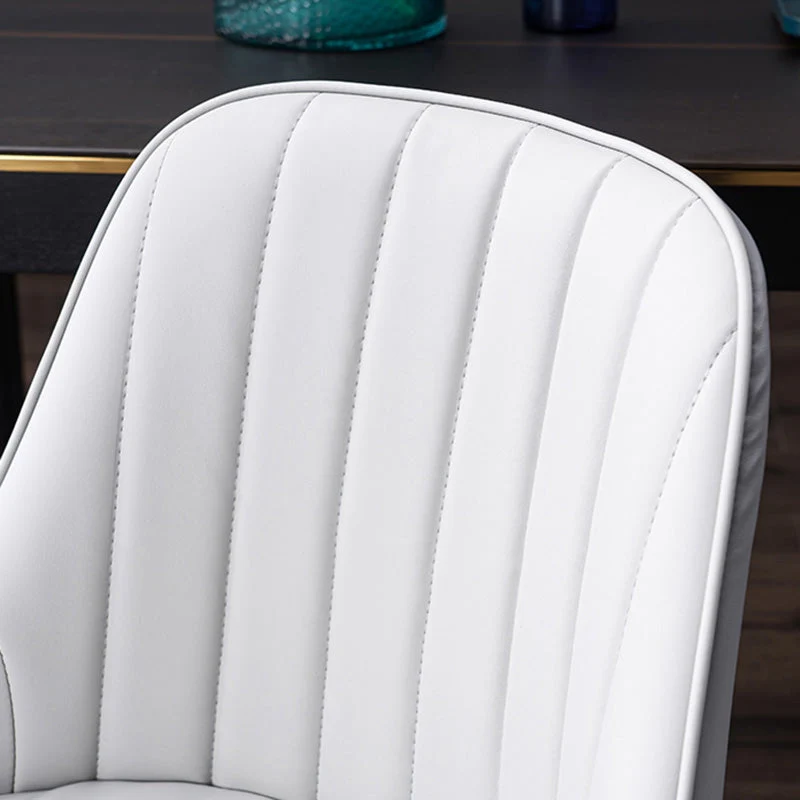 Sedia da sala da pranzo Parsons scandinava per interni, imbottita metallo Clearhalo