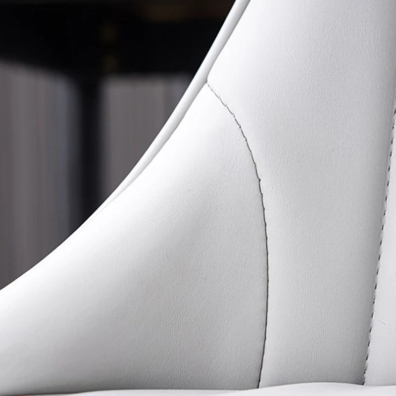 Sedia da sala da pranzo Parsons scandinava per interni, imbottita metallo Clearhalo