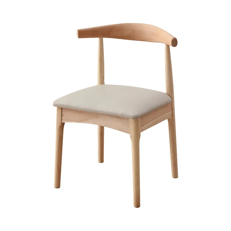 Sedia da sala da pranzo scandinava per interni, sedia da sala da pranzo imbottita legno con schienale aperto (set di 2) Cl...